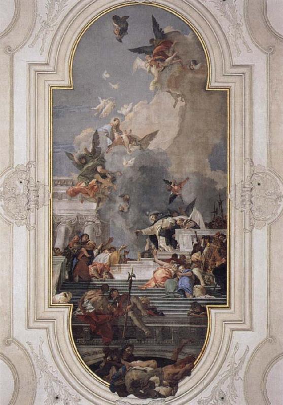 Giovanni Battista Tiepolo Donation of the Rosary Germany oil painting art